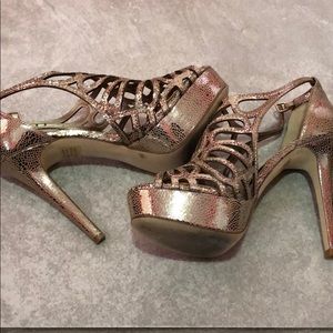 Gianni Bini Gold Heels